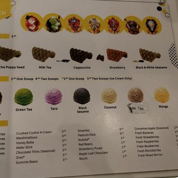 Golden Bubbles - menu - Waffles Near Me - Toronto, Ontario