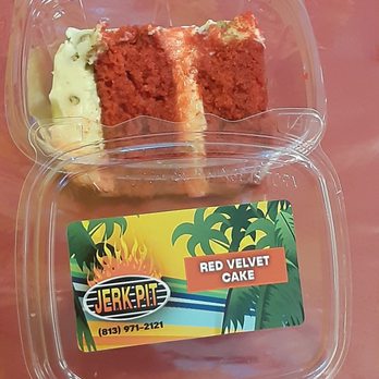 Jerk Pit - Red velvet cake,  ssssoooooooo good! You can tell this was made out of love! - Caribbean Near Me - Tampa, Florida