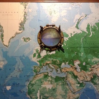 Rainbow Dragon Restaurant - Porthole and world map mural in the front entrance. - Chinese Near Me - Portland, Oregon Rainbow Dragon Restaurant - Porthole and world map mural in the front entrance. - Chinese Near Me - Portland, Oregon