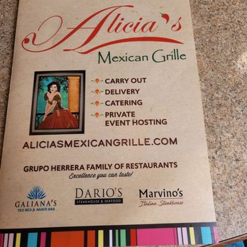 Alicia's Mexican Grille - Menu - Mexican Near Me - Houston, Texas Alicia's Mexican Grille - Menu - Mexican Near Me - Houston, Texas