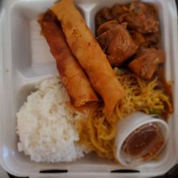 Ahi On da Wharf - Lumpia, Pancit, and Adobo $5.00