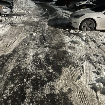 Harbor Place Apartment Homes - Icy road after two weeks of snow fall - Apartments Near Me - Fort Washington, Maryland