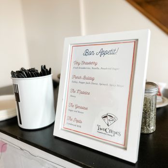 Two Crepes - a menu and a cup of coffee - Creperies Near Me - Union City, New Jersey Two Crepes - a menu and a cup of coffee - Creperies Near Me - Union City, New Jersey