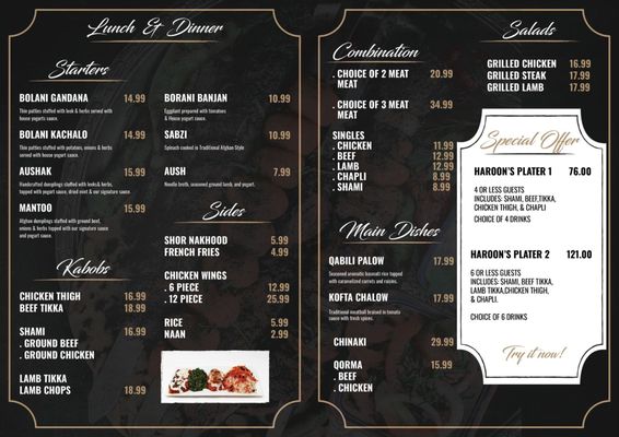 Menu photo 1 Haroon Afghan Cuisine Hayward, CA Menu photo 1 Haroon Afghan Cuisine Hayward, CA
