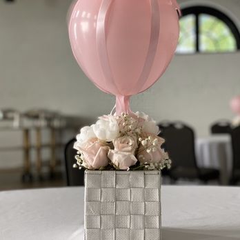Custom Frills and Balloons - Simple balloon centerpiece. #centerpieces # hotairballoon - Party Supplies Near Me Custom Frills and Balloons - Simple balloon centerpiece. #centerpieces # hotairballoon - Party Supplies Near Me