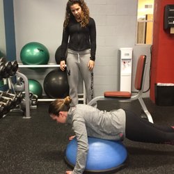 be FIT! Health Clubs - Our trainer, Cienna working with a client.