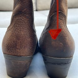 The Shoe Shop - Heel separation.