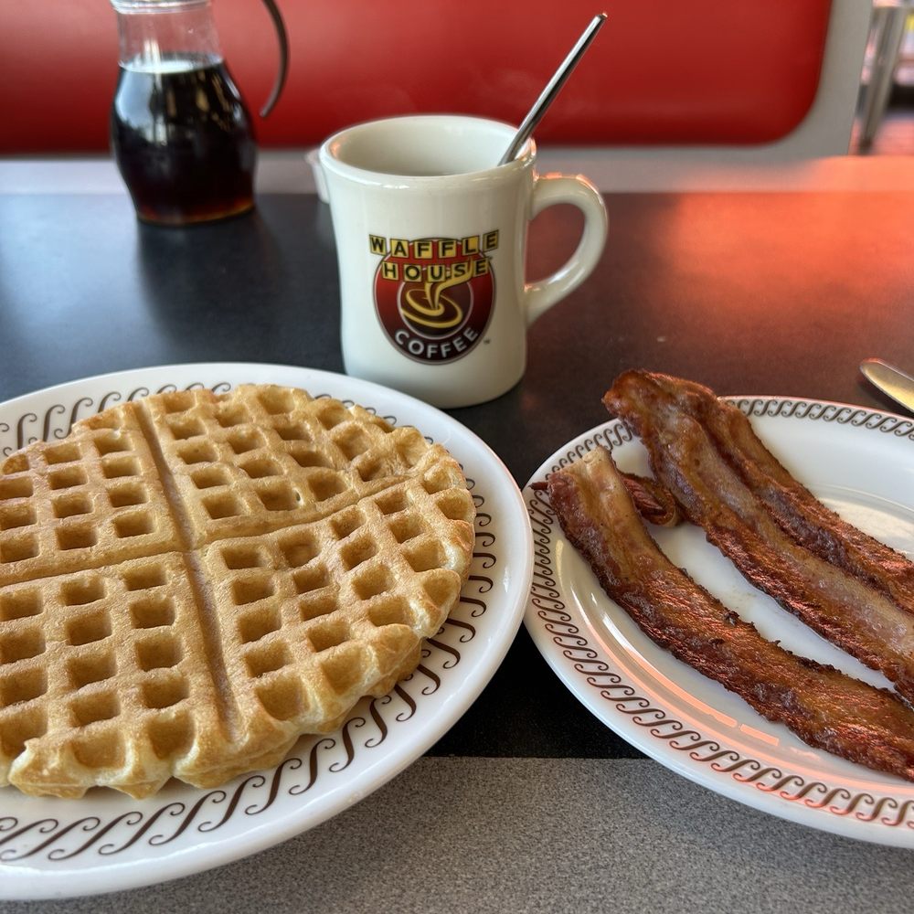 Waffle and bacon Waffle and bacon