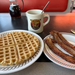 Waffle and bacon Waffle and bacon