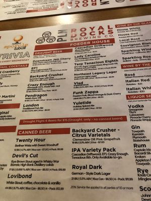 Menu photo 2 Royal Docks Foeder House + Kitchen Canton, OH