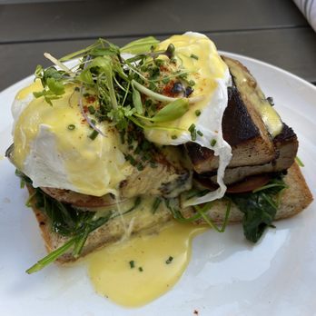 Sibling by Pushkin's - Pork Belly Benedicts - New American Near Me - Sacramento, California Sibling by Pushkin's - Pork Belly Benedicts - New American Near Me - Sacramento, California