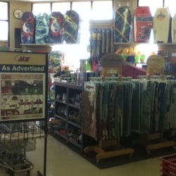 Ace Hardware - Lots of beach stuff indoors!