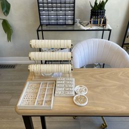 Permanent jewelry station. Permanent jewelry station.