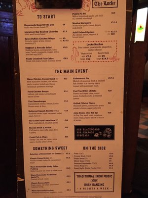 Menu photo 6 The Locke Bar Limerick, LK