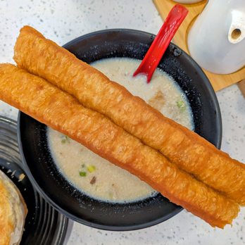 Crispy Rougamo - The fritter with salty soymilk - Chinese Near Me - Irvine, California