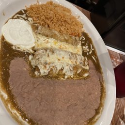 Green Enchiladas Plate