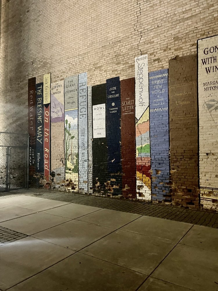 BOOK WALL MURAL Updated October 2024 13 Photos 222 S Main St