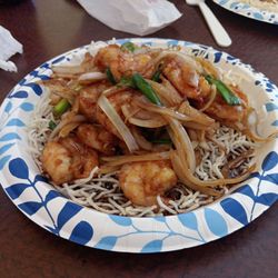 Asian Fusion - Mongolian shrimp yum