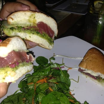 Biergarden Encinitas - Ahi sandwich - New American Near Me - Encinitas, California