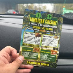 D&G Jamaican Restaurant - Menu