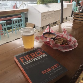 Stock Rock Cafe - Lobster Chorizo dip with tostones Overlooking the dock - Seafood Near Me - Stock Island, Florida