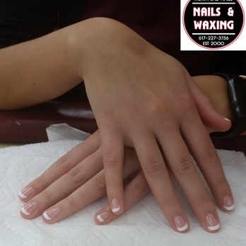 French manicure with a rounded shape , Yelp