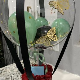 Hot air balloon flower box