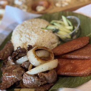 Tapsilog Bistro - 8/30/25 Silog w/ Bistek & Spam, I like this. - Filipino Near Me - Campbell, California Tapsilog Bistro - 8/30/25 Silog w/ Bistek & Spam, I like this. - Filipino Near Me - Campbell, California