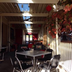 The Table Cafe - Cute sunny side courtyard - there's even a lounge