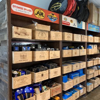 Swell Bicycles - Cool supply storage using wine crates - Bikes Near Me - San Francisco, California Swell Bicycles - Cool supply storage using wine crates - Bikes Near Me - San Francisco, California