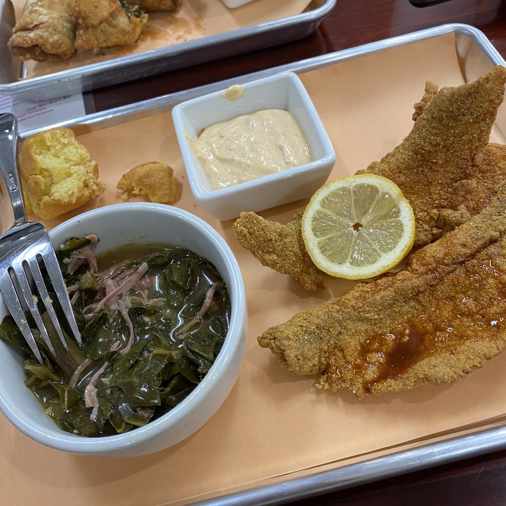 Southern Gourmet Kitchen - Fried Catfish and green beans - Southern Near Me - Plano, Texas Southern Gourmet Kitchen - Fried Catfish and green beans - Southern Near Me - Plano, Texas