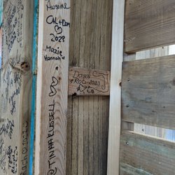 JC's Tiki Bar - Signature wall.