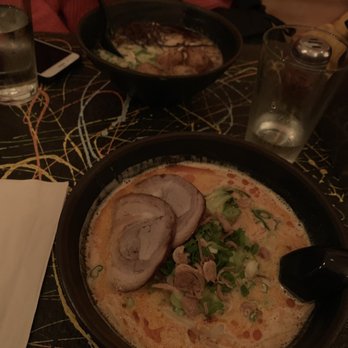 Nana Ramen - Top: Black Tonkatsu Ramen Bottom: Nana Curry Ramen - Ramen Near Me - Brooklyn, New York