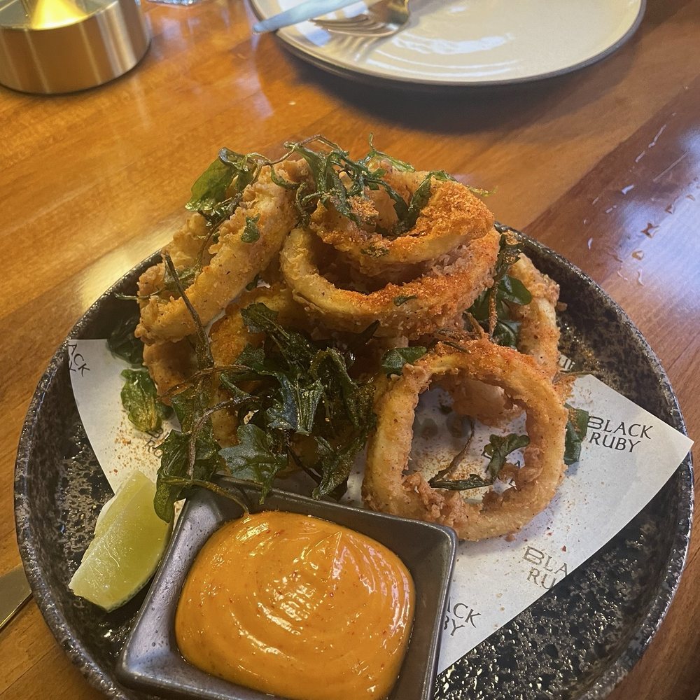 Black Ruby - Thai Herbs Calamari - Asian Fusion Near Me - Cambridge, Massachusetts Black Ruby - Thai Herbs Calamari - Asian Fusion Near Me - Cambridge, Massachusetts