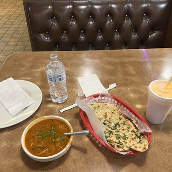 Bombay Grill And Buffet - Chicken soup, garlic naan, mango lassi - Indian Near Me - Gallup, New Mexico