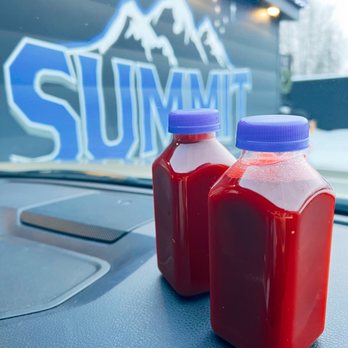 Summit Coffee - Turn up the beet (fresh pressed beet ginger juice) - Coffee & Tea Near Me - Fairbanks, Alaska
