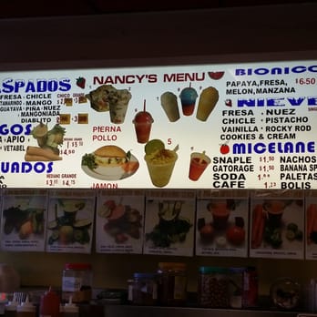 Nancy's Water - Wall menu - Juice Bars & Smoothies Near Me - Huntington Park, California Nancy's Water - Wall menu - Juice Bars & Smoothies Near Me - Huntington Park, California