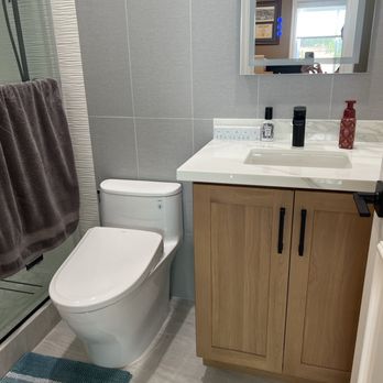 405 Cabinets & Stone - Office bathroom - Cabinetry Near Me - Fountain Valley, California