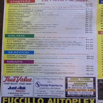 Cosmo's Bar & Grill - Menu - Bars Near Me - Saint Johnsville, New York Cosmo's Bar & Grill - Menu - Bars Near Me - Saint Johnsville, New York