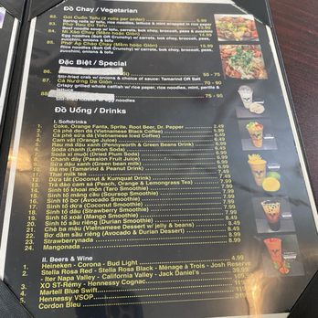 Dong Que - Drink and vegetarian menu - Vietnamese Near Me - Peoria, Arizona
