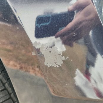 Flagstop Car Wash - up close from right corner panel. worst spot. - Car Wash Near Me - Chester, Virginia