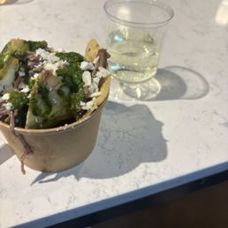 Beef Birria nachos and Tom Collin's mocktail Beef Birria nachos and Tom Collin's mocktail