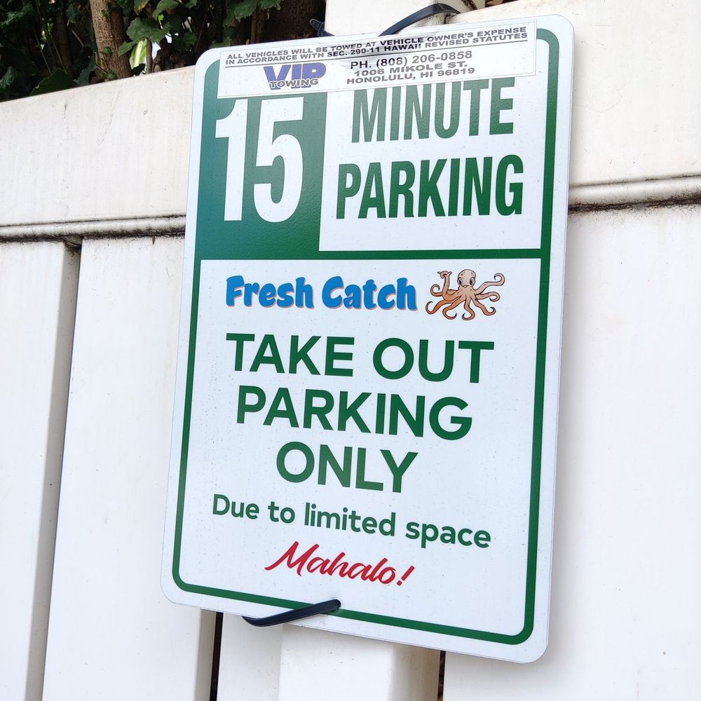 Fresh Catch - Parking is only 15 minutes for takeout only - Hawaiian Near Me - Honolulu, Hawaii Fresh Catch - Parking is only 15 minutes for takeout only - Hawaiian Near Me - Honolulu, Hawaii
