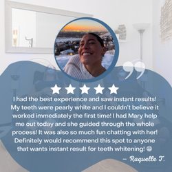 Soft Touch Teeth Whitening - One of our many great reviews!