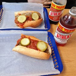 Carl's Corner - We split a full size cheese steak.