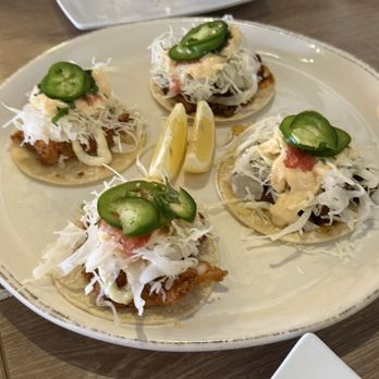 Corner Grille - Korean tacos . Two chicken and two fried shrimp - Korean Near Me - Woodland Hills, California Corner Grille - Korean tacos . Two chicken and two fried shrimp - Korean Near Me - Woodland Hills, California