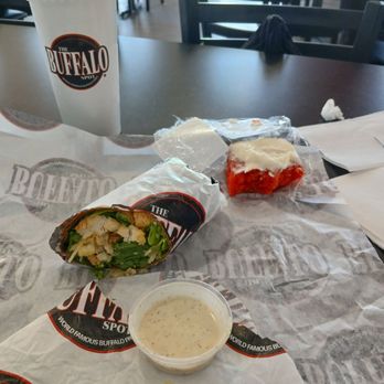 The Buffalo Spot - $5 for the Chicken Caesar Wrap and the drink and then $2 for the Strawberry Shortcake - Chicken Wings Near Me - Phoenix, Arizona