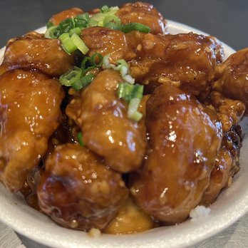 Tikiyaki - Orange chicken bowl. Absolutely delicious. - Fast Food Near Me - Orange, California Tikiyaki - Orange chicken bowl. Absolutely delicious. - Fast Food Near Me - Orange, California