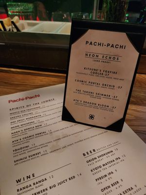 Menu photo 1 Pachi Pachi Las Vegas, NV