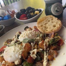 Seasonal item: Harvest Hash and eggs. So incredibly delicious!!! My sever Lauren is the best!